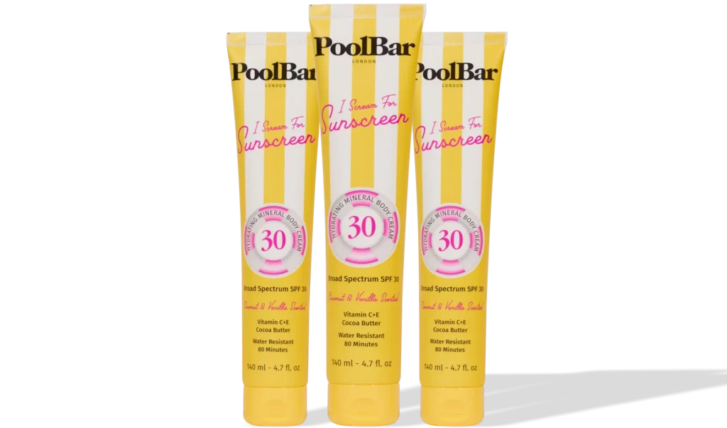 closer together iscreamforsuncream spf30 x3