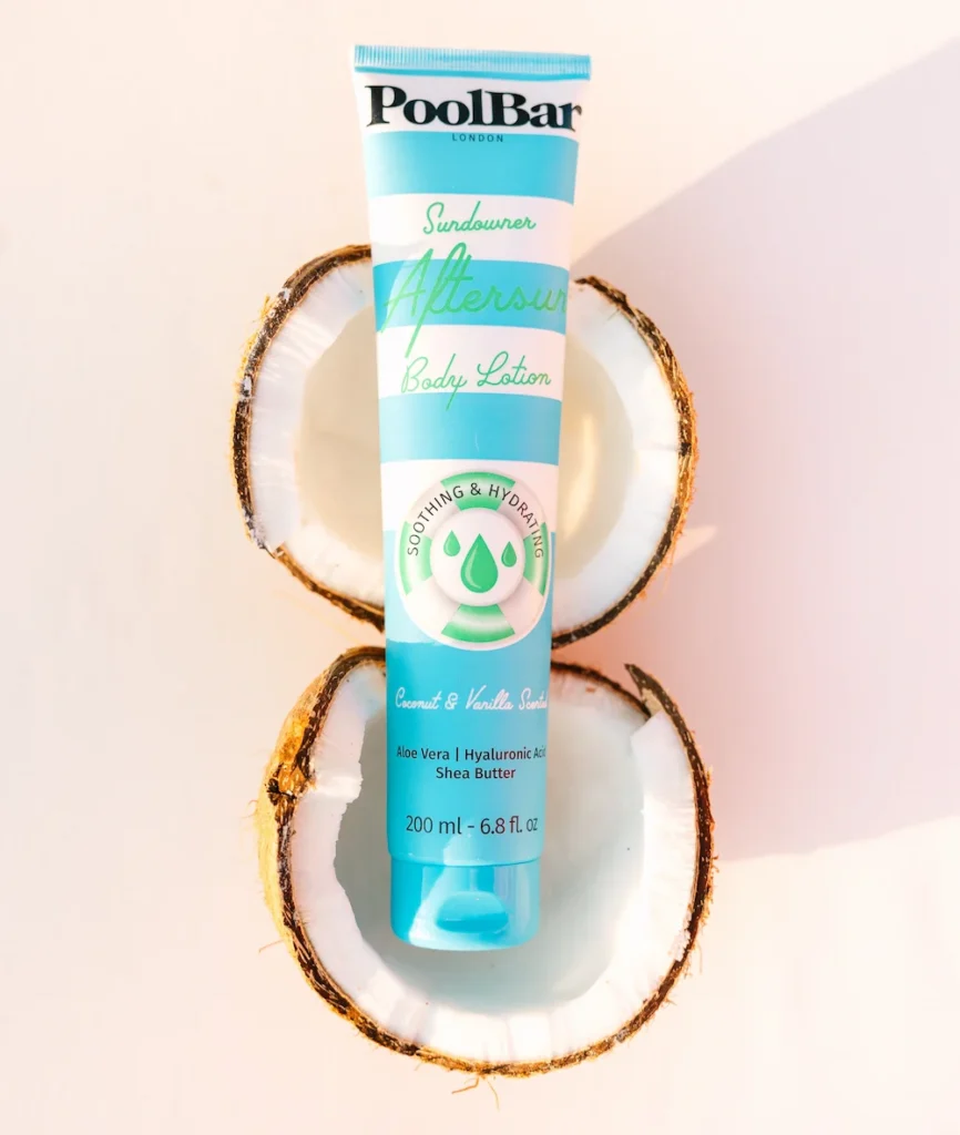 poolbar london aftersun overlay with coconut