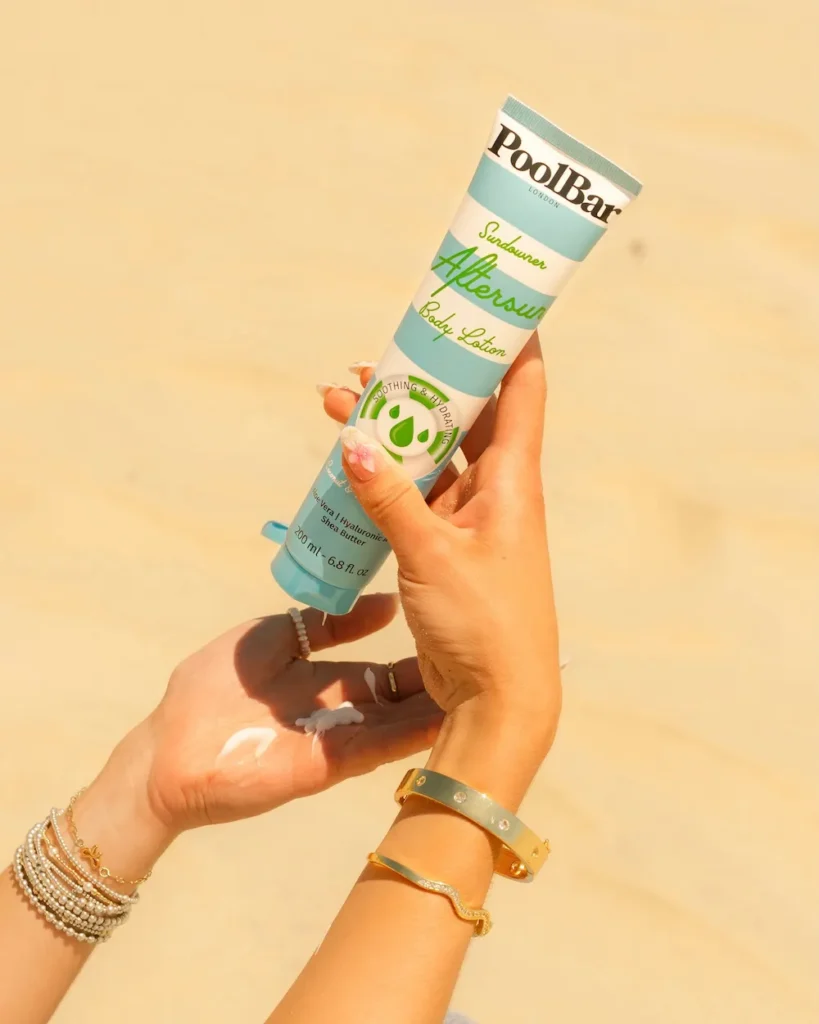 after sun for sunburn how to soothe, repair and stop peeling blog thumbnail
